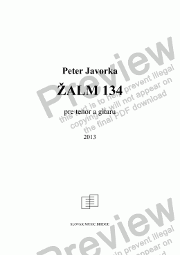 page one of Zalm 134