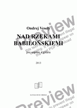 page one of Nad rzekami Babilonskiemi