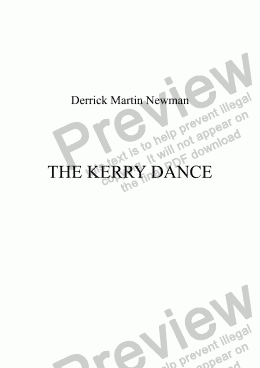 page one of THE KERRY DANCE - Flute + Strings
