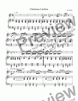 page one of Christmas Carillon for Trombone and Piano