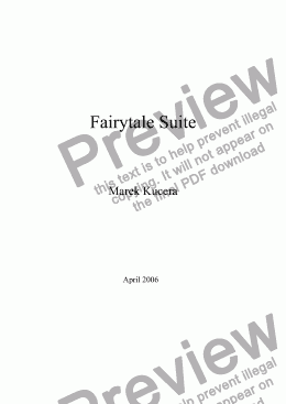 page one of Fairytale Suite