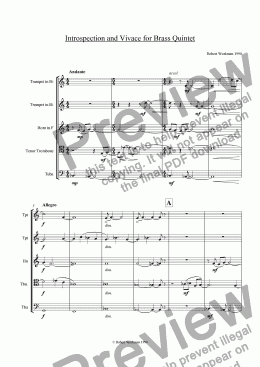page one of Introspection and Vivace