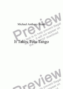 page one of It Takes Tutu Tango