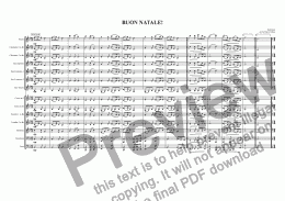 page one of BUON NATALE! Merry Christmas! for Concert Band