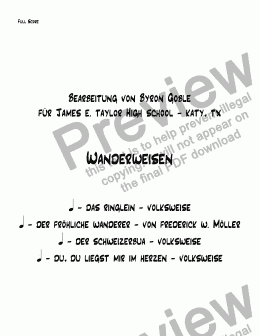 page one of Polka: Deutsche Wanderweisen (German Wanderer Tunes)