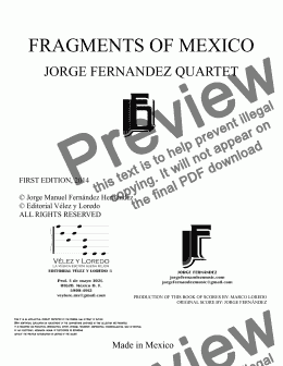 page one of Fragments of Mexico