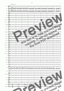 page one of Symphony No 10 2nd movement