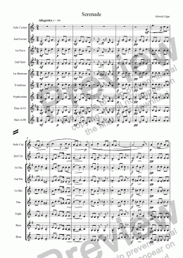page one of Serenade [Elgar]