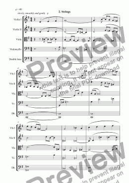 page one of Themes with Variations for Orchestra: 2. Strings