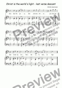 page one of Descant (vocal/instrumental) to Christe Sanctorum