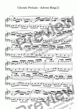 page one of Chorale Prelude - Advent Ring(2)
