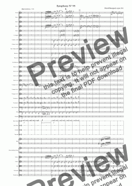 page one of Symphony No 95 4th movt