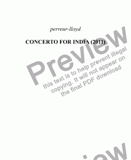 page one of 11.CONCERTO FOR INDIA 2011