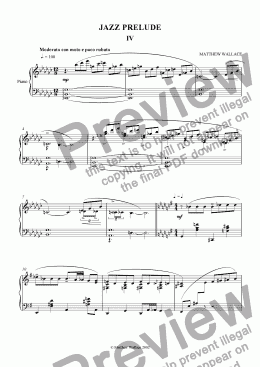 page one of Jazz Prelude no.4