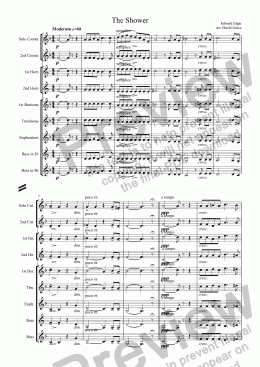 page one of The Shower [Elgar]