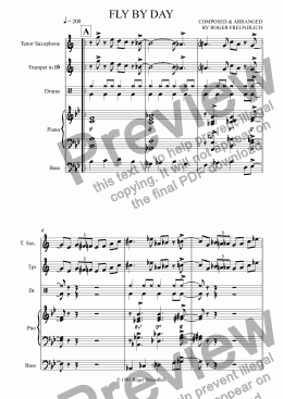 page one of Fly By Day (quintet)