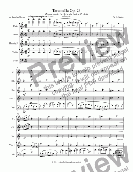 page one of Tarantella Op. 23