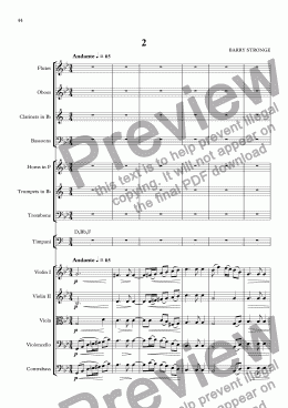 page one of Symphony No. 8 - Movt 2