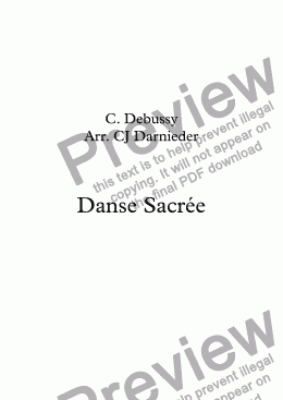 page one of Danse sacrée