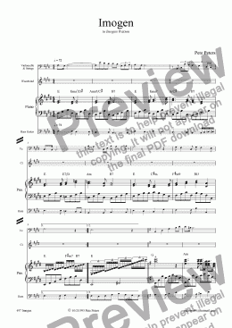 page one of Imogen (small orch)