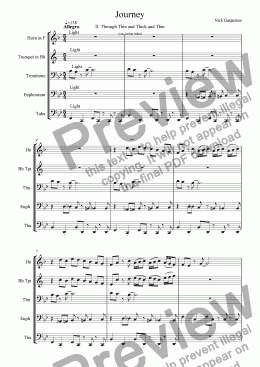 page one of Journey - Movement II
