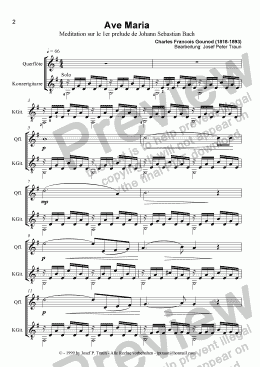 page one of Ave Maria (GKM/Score & Parts)