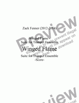 page one of Winged Flame