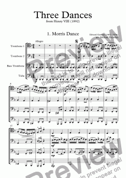 page one of Morrris Dance