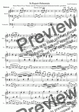 page one of St.Rupert-Hohenrain Violoncallo-Klavier