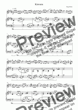 page one of Kinvara (Irish jigs and reels for violin and piano, suitable for grades >7)
