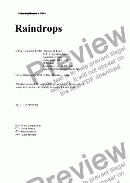 page one of Raindrops