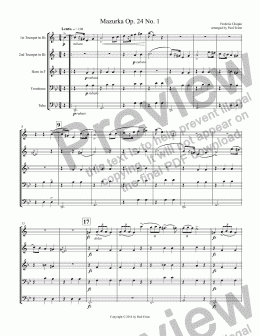 page one of Mazurka Op. 24 No. 1
