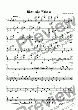 page one of Hitchcock's Waltz  ;)