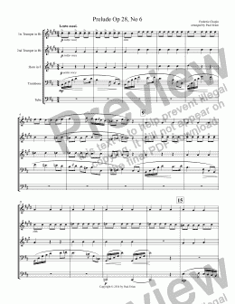 page one of Prelude Op 28, No 6