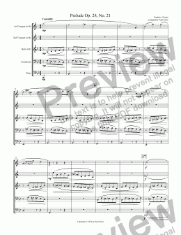 page one of Prelude Op. 28, No. 21