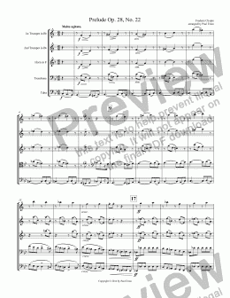 page one of Prelude Op. 28, No. 22