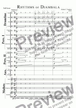 page one of Rhythms of Djambala