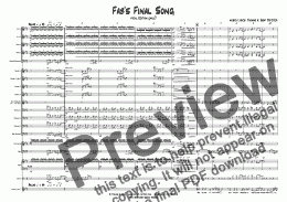 page one of Fab’s Final Song - Big Band - Vocal Edition