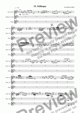 page one of Suite for Brass Band: 15.Soliloquy