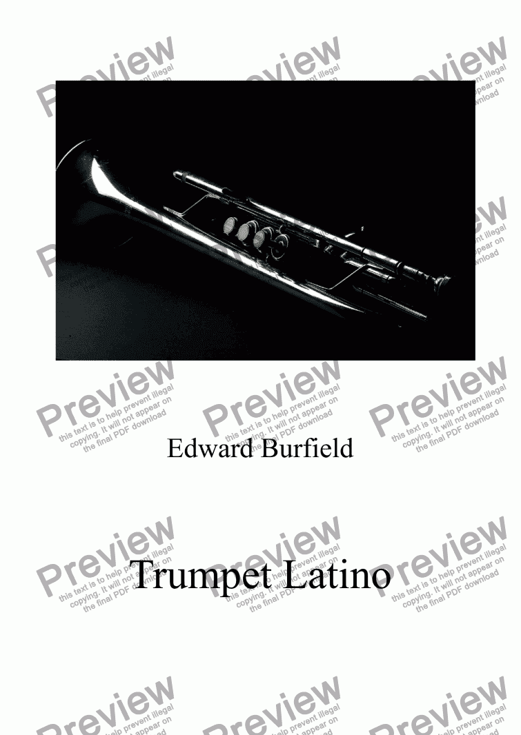 page one of Trumpet Latino
