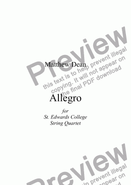 page one of Allegro