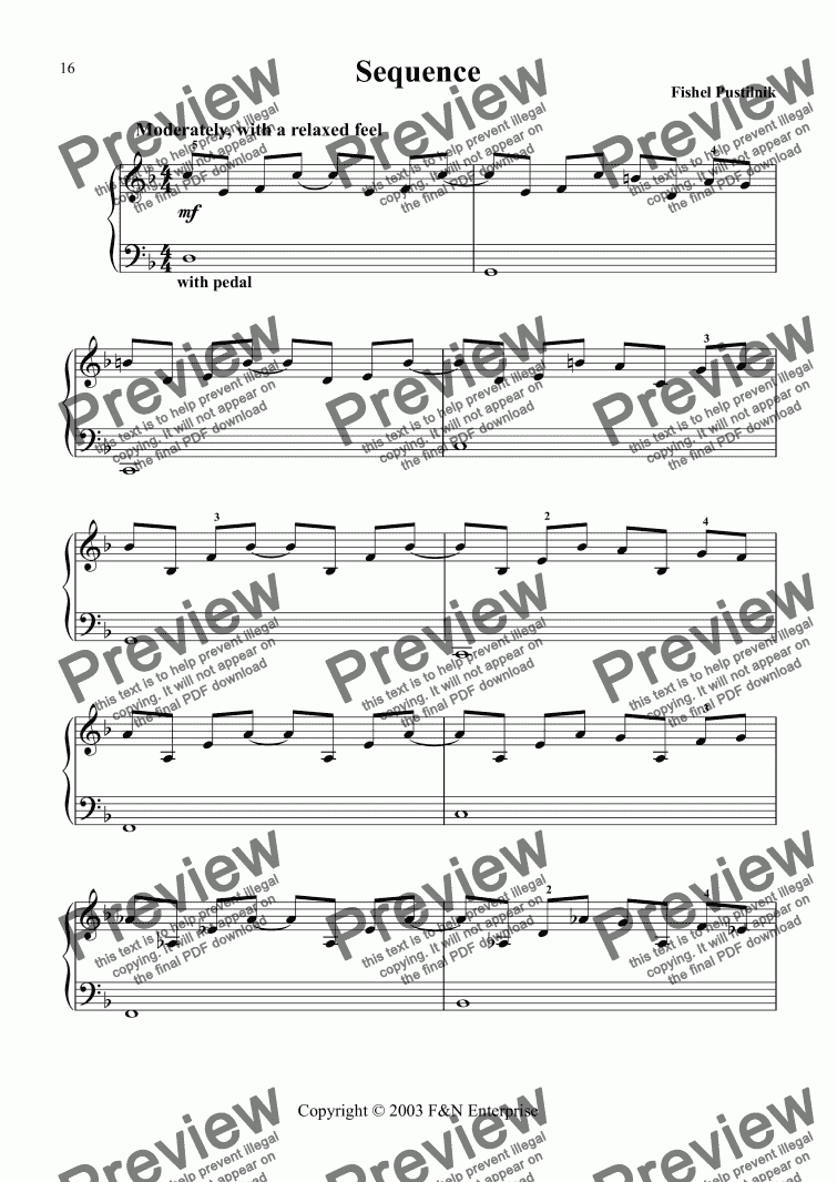 Sequence - Download Sheet Music PDF file