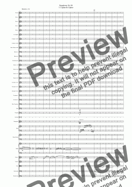 page one of Symphony No 98 Organ Symphony 3rd movt - Cipher & Cipher