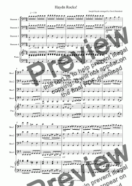 page one of Haydn Rocks! for Bassoon Quartet