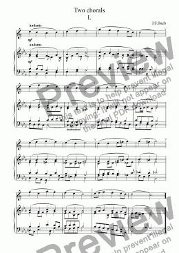 page one of Set of 7 works of J.S.Bach in arrangement for alto saxophone