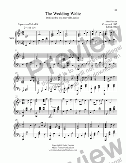 page one of The Wedding Waltz