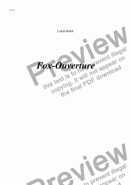 page one of Fox-Ouverture
