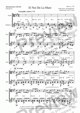 page one of El Noi De La Mare (GKM/Score & Parts))
