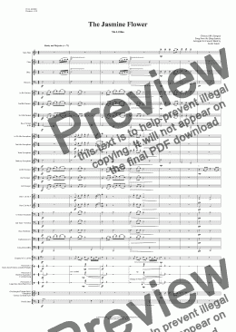 page one of Jasmine Flower (The) for Flute & Concert Band