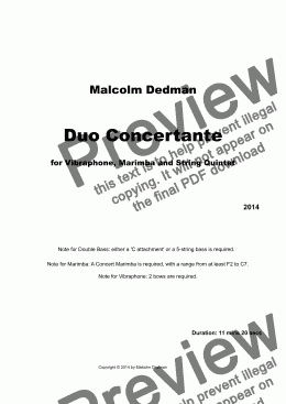 page one of Duo Concertante